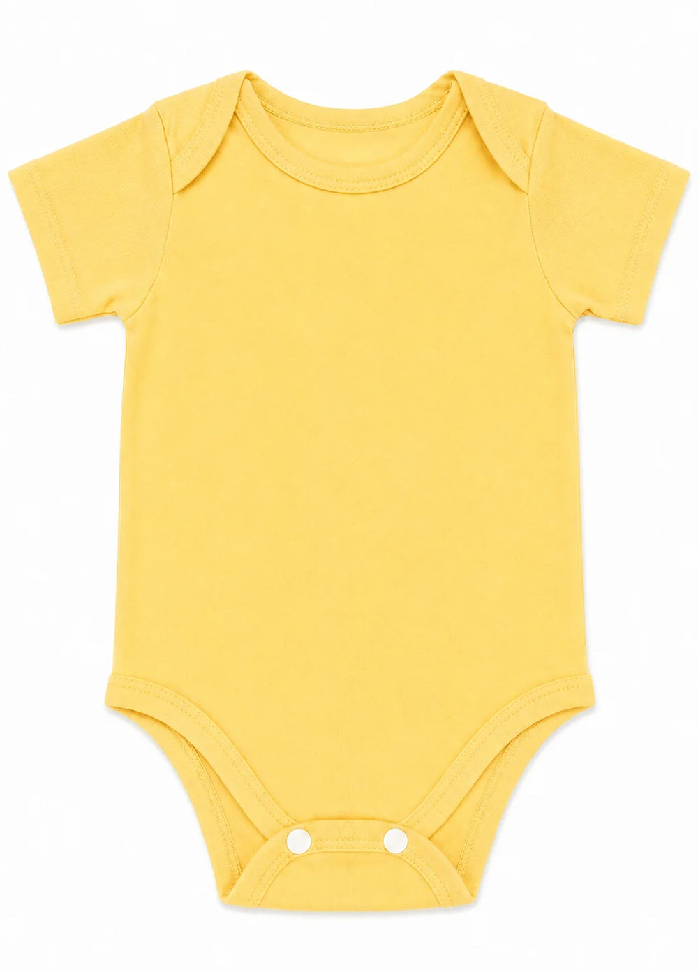Lambkin Kids RTW Solids Cotton 1 Piece Yellow - Casual Collection