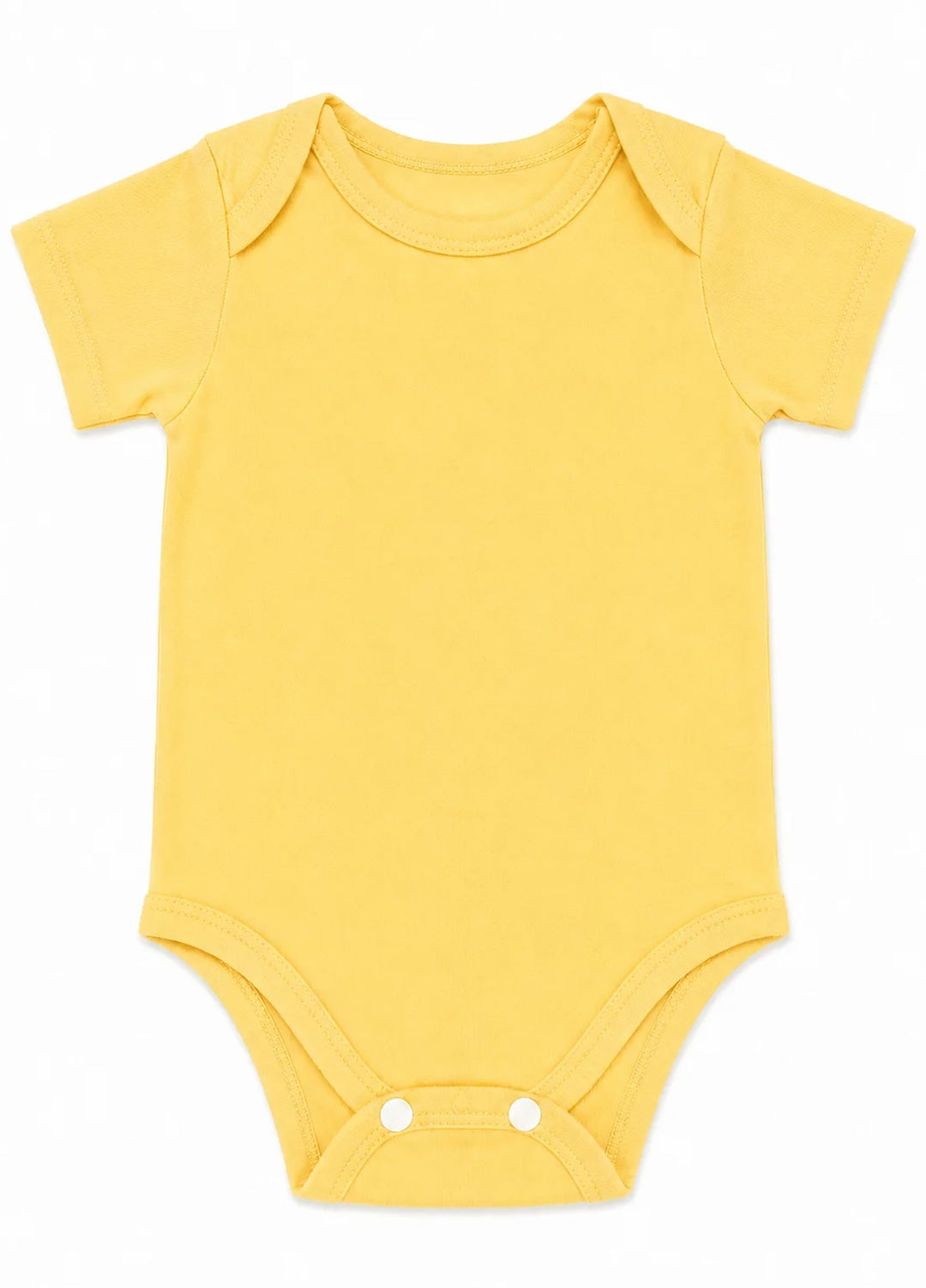 Lambkin Kids RTW Solids Cotton 1 Piece Yellow - Casual Collection