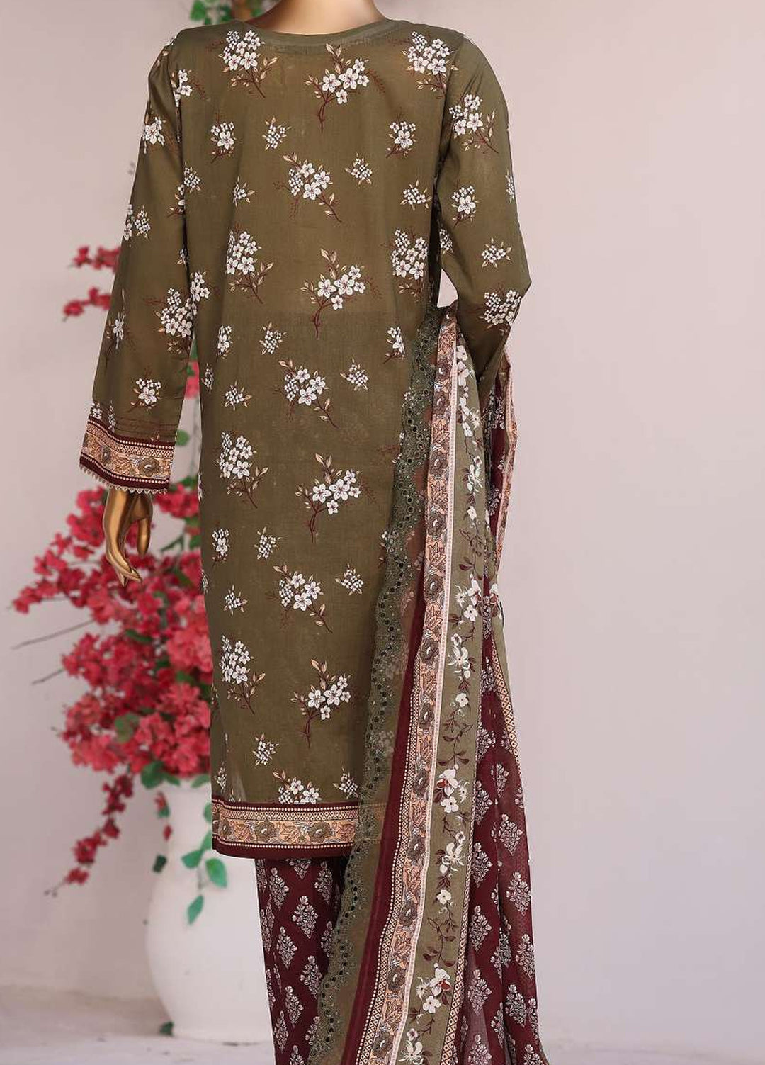 Satranga by HZ Textiles Unstitched Printed Lawn 3 Piece Suit HZ26USL SEC-1176 - Casual Collection