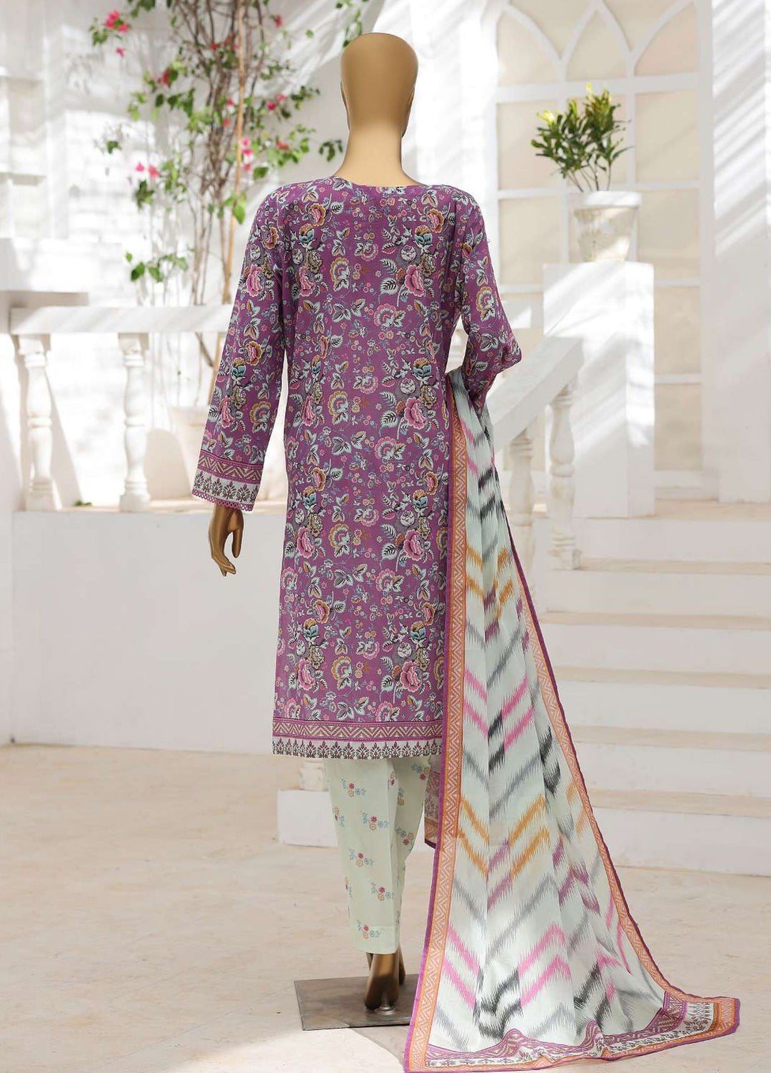 Zouk by HZ Textiles Unstitched Printed Lawn 3 Piece Suit HZ26UZL ZEC-1172 - Casual Collection