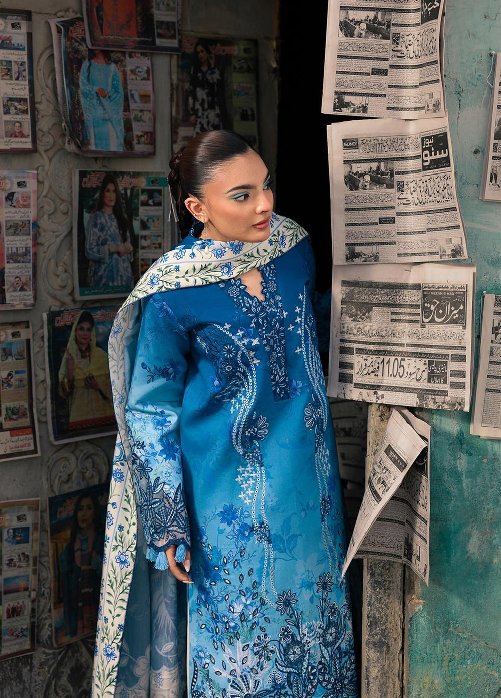 Nissa by RajBari Unstitched Embroidered Viscose 3 Piece Suit RB26UNV D-02 - Winter Collection