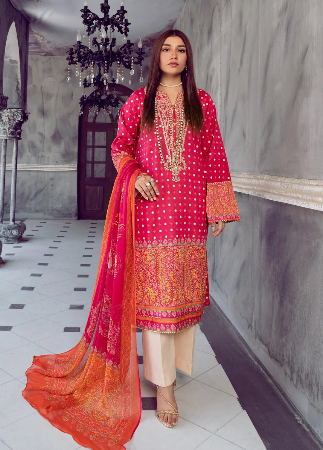 Chandan Nagri Women RTW Embroidered Lawn 3 Piece Suit Dhalliana - Festive Collection