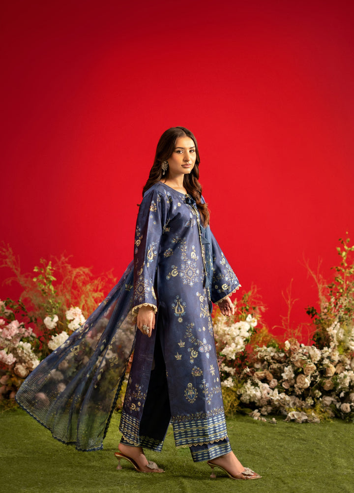 Marine by Rashid Textiles Unstitched Printed Luxury Silk 3 Piece Suit RT26USM D-3903 - Winter Collection