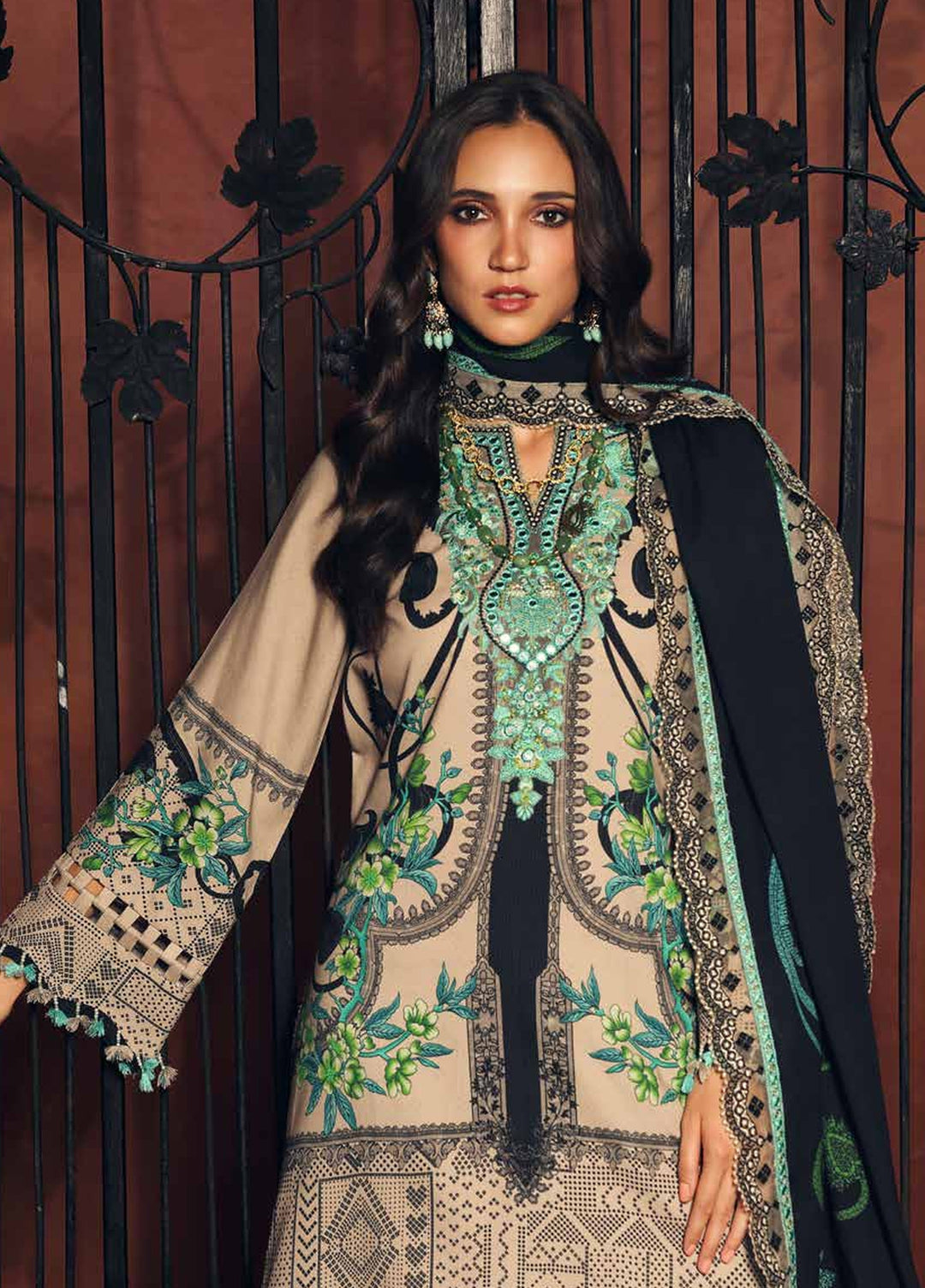 Aniiq by Charizma Unstitched Embroidered Linen 3 Piece Suit CHR26UAL ANW7-19 - Casual Collection