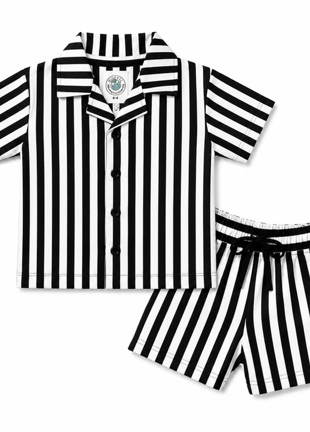 BabyCo Kids RTW Printed Cotton Co-Ord Sets Suit Monochrome Stripe Resort - Casual Collection