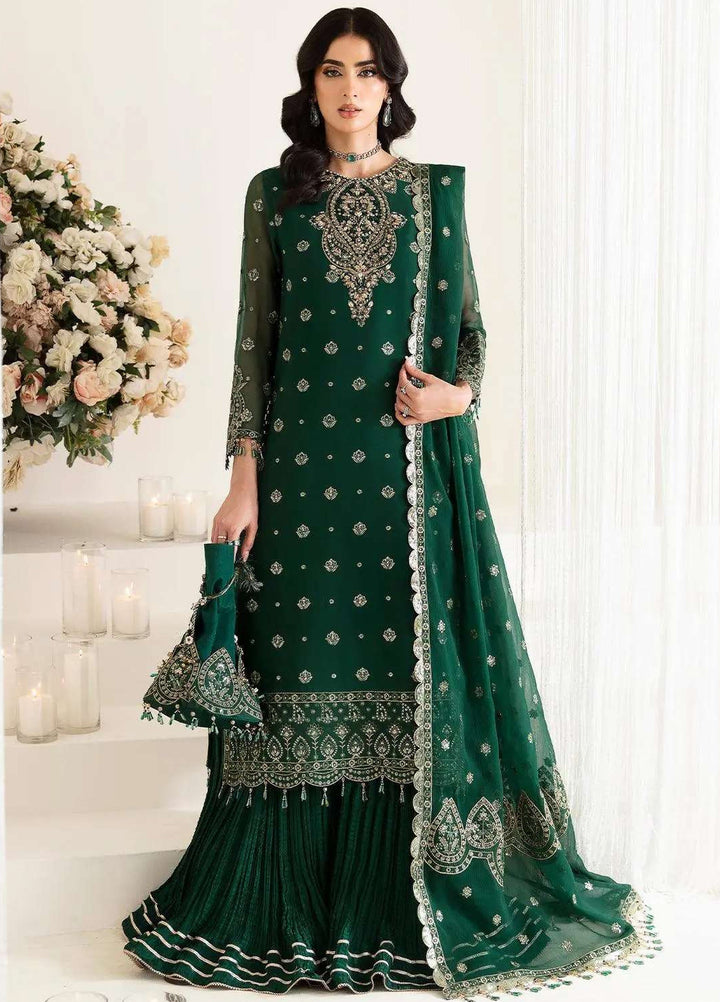 Alizeh Fashion Unstitched Embroidered Chiffon 3 Piece Suit AF26UCF AF-HM-4010-Stella - Festive Collection