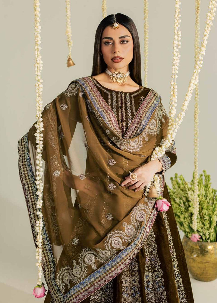 Maya by Nureh Unstitched Embroidered Velvet 3 Piece Suit NU26UMV NW-133 - Wedding Collection
