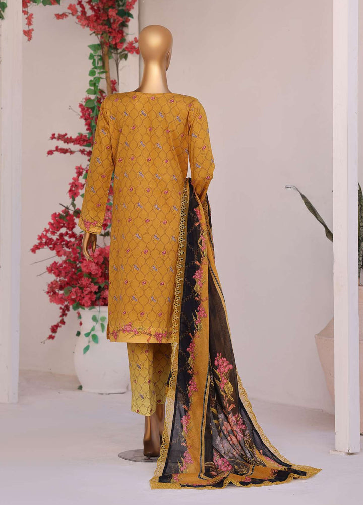Satranga by HZ Textiles Unstitched Printed Lawn 3 Piece Suit HZ26USL SEC-1175 - Casual Collection