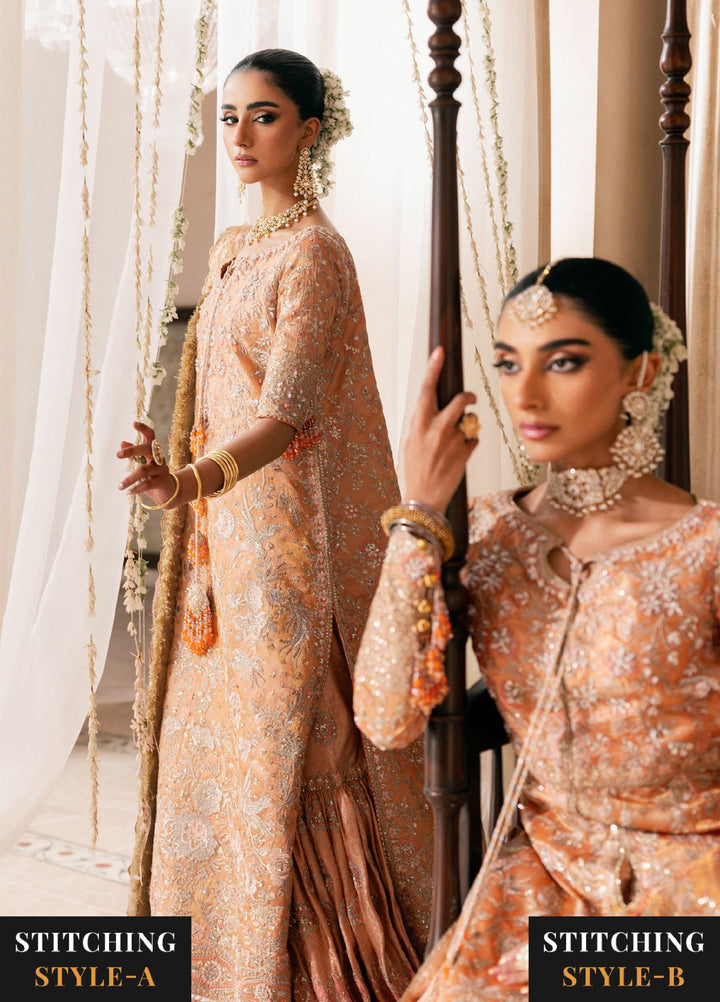 AIK Atelier Unstitched Embroidered Tissue 3 Piece Suit AIK26UAW D-02 - Wedding Collection