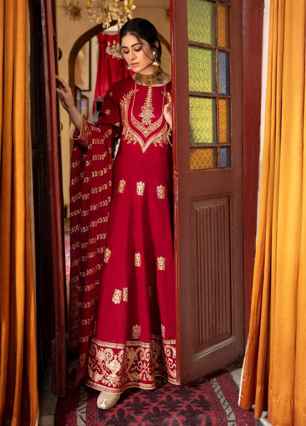 Garnet Clothing Screen Printed Lawn Stitched 2 Piece Suit RIWAYAT