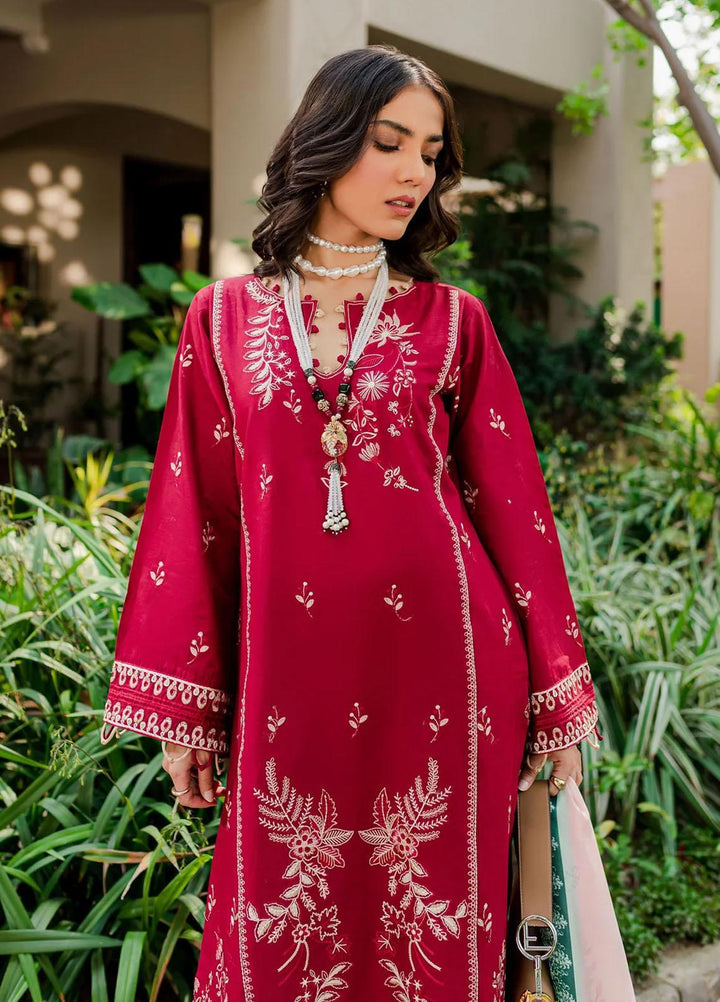 Naayas Pret Embroidered Lawn 3 Piece Suit NS23G Rosey
