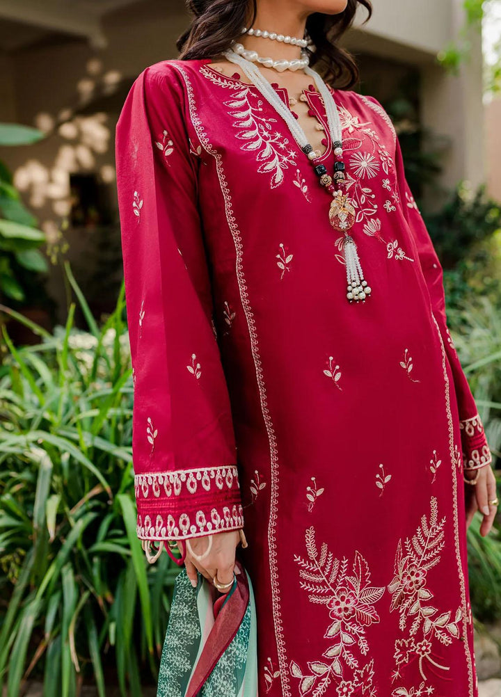 Naayas Pret Embroidered Lawn 3 Piece Suit NS23G Rosey