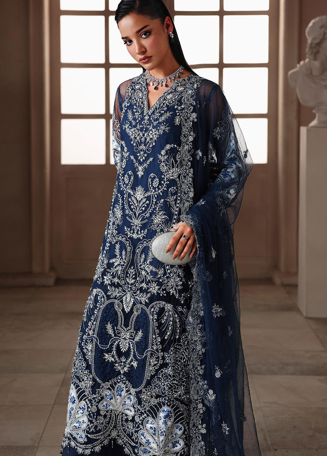 Sage by Rajbari Unstitched Embroidered Net 4 Piece Suit RB26SW Serena 02 - Wedding Collection
