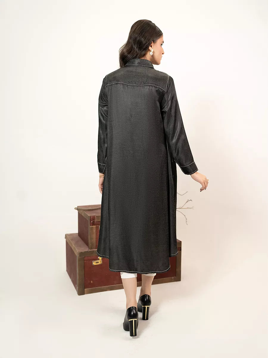 Salitex Women Solids Denim 1 Piece Shirt WP7L1PBE487-B - Winter Collection