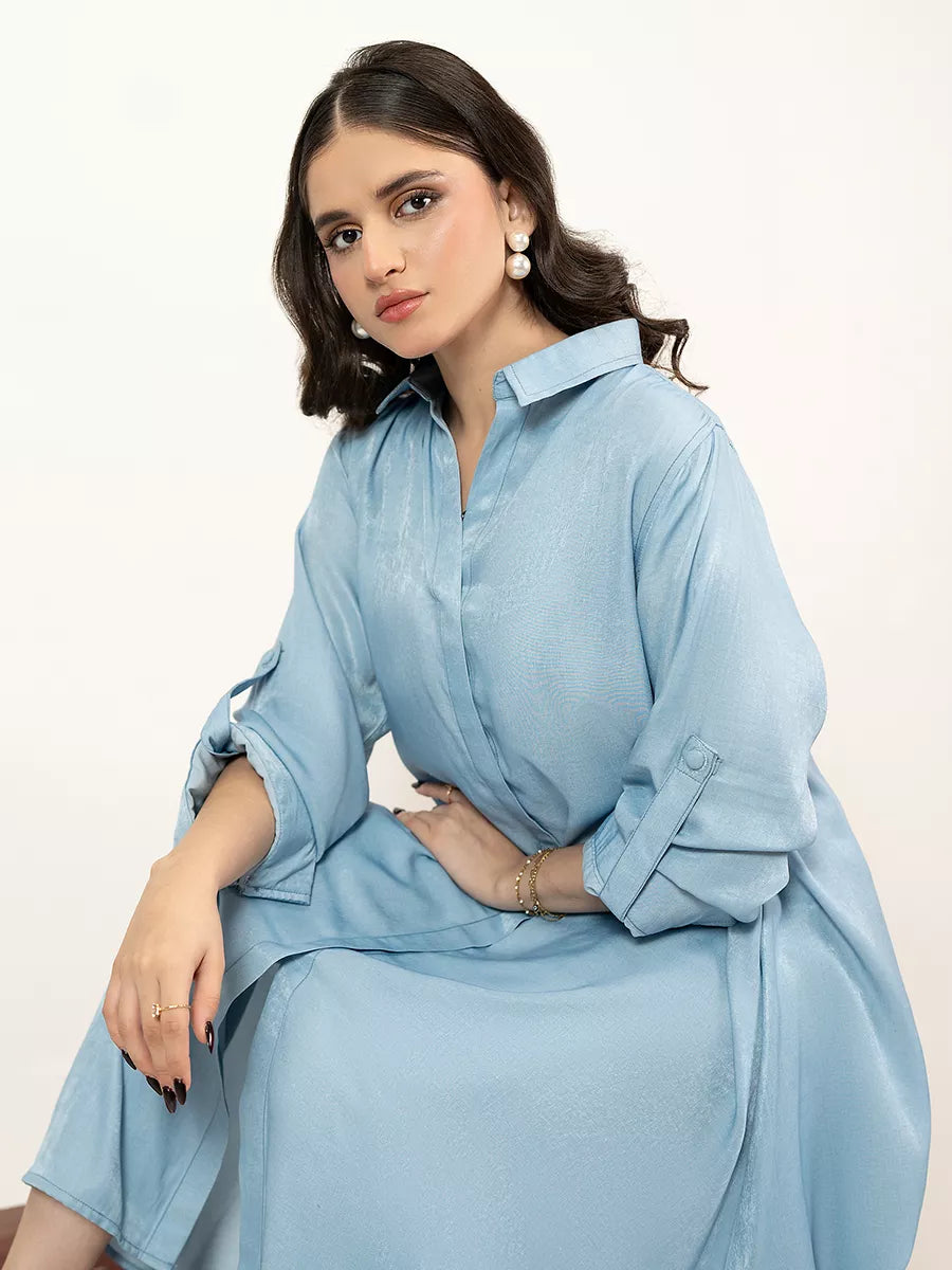 Salitex Women Solids Denim 1 Piece Shirt WP7L1PBE488 - Winter Collection