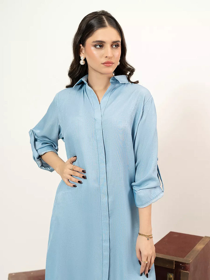 Salitex Women Solids Denim 1 Piece Shirt WP7L1PBE488 - Winter Collection