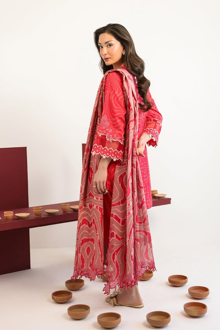 Rhea by Sahar Unstitched Lawn 3 Piece Suit Rouge Heirloom - Casual Collection