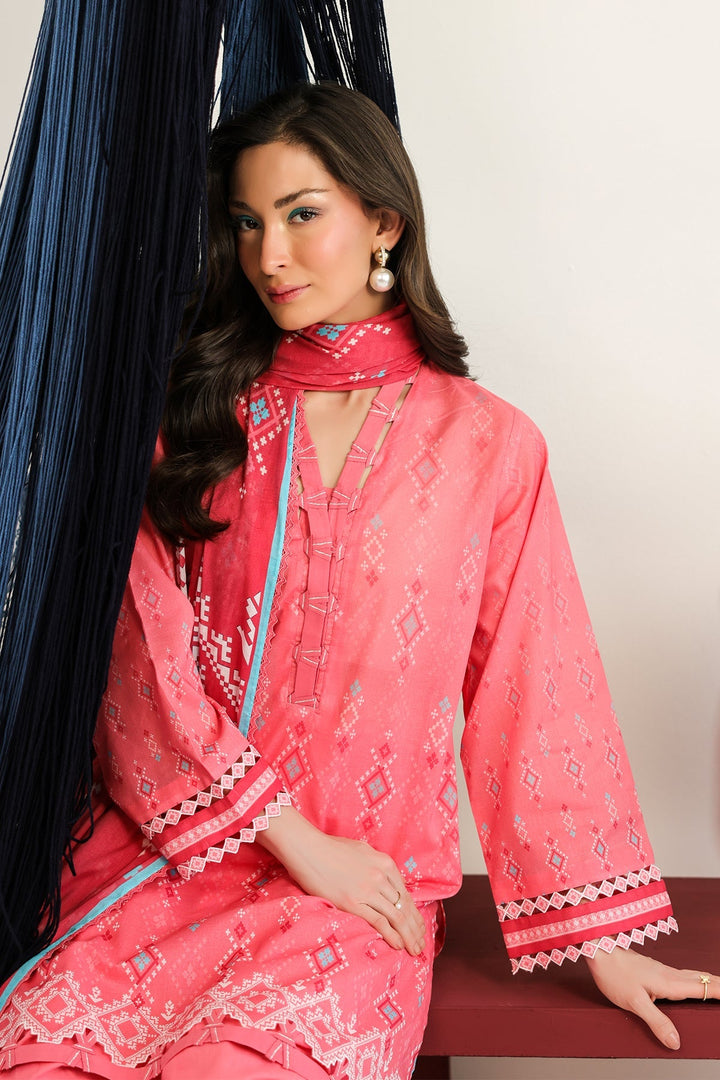 Rhea by Sahar Unstitched Lawn 3 Piece Suit Petal Drift - Casual Collection