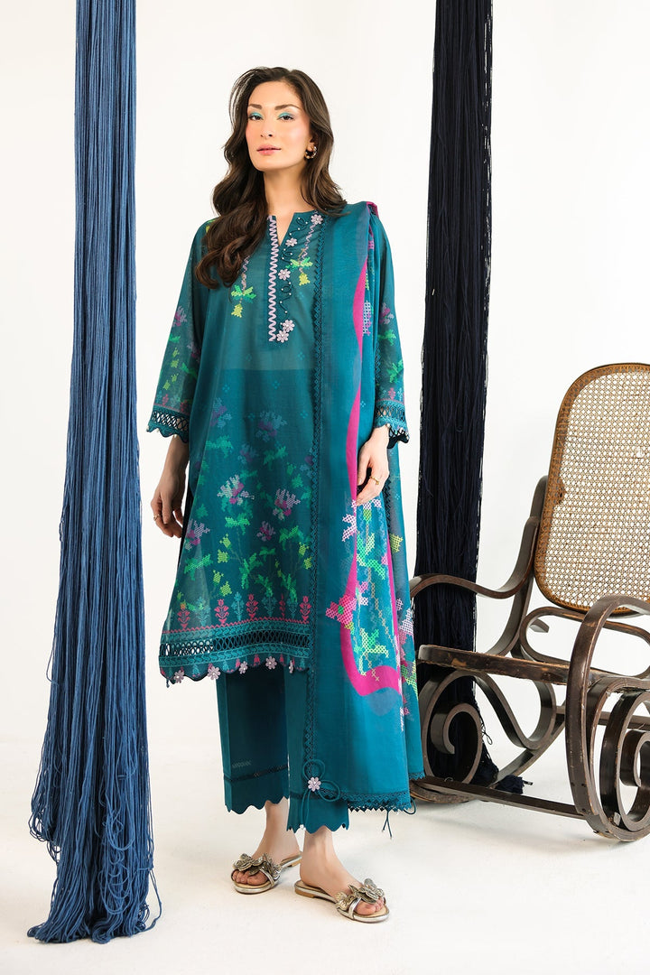 Rhea by Sahar Unstitched Lawn 3 Piece Suit Verdant Muse - Casual Collection