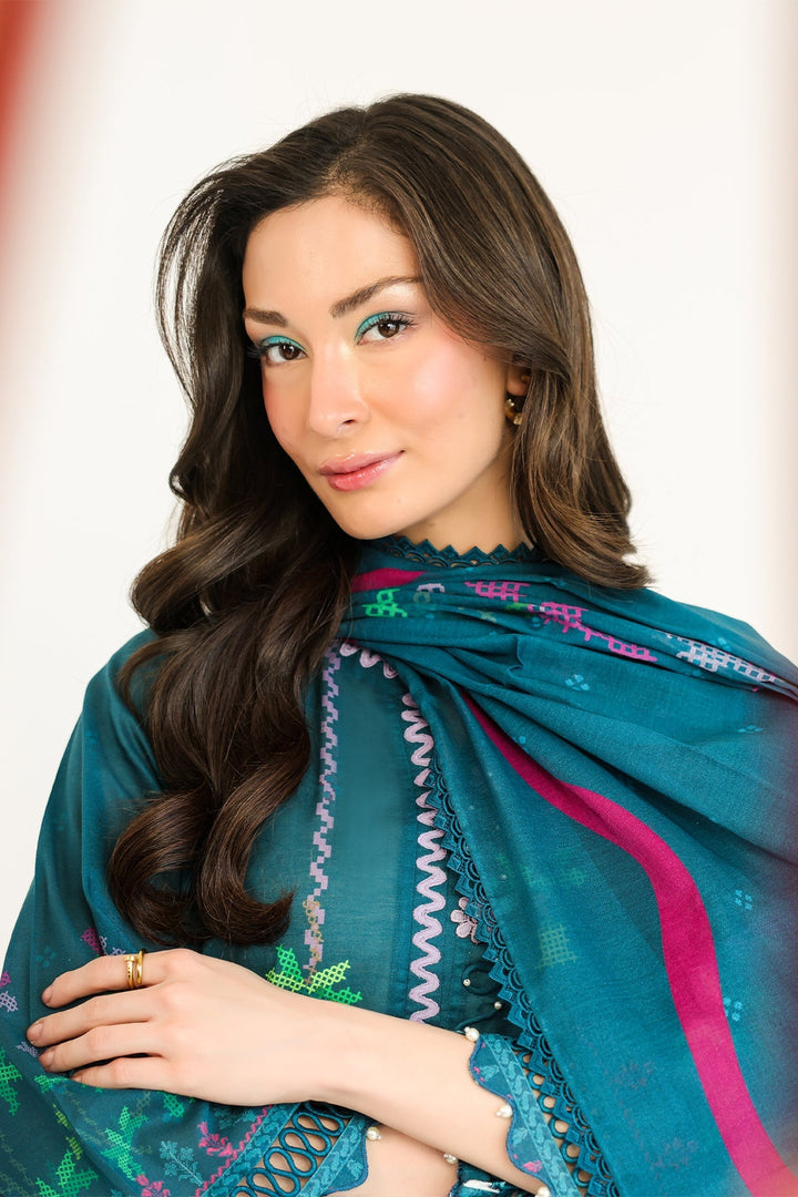 Rhea by Sahar Unstitched Lawn 3 Piece Suit Verdant Muse - Casual Collection