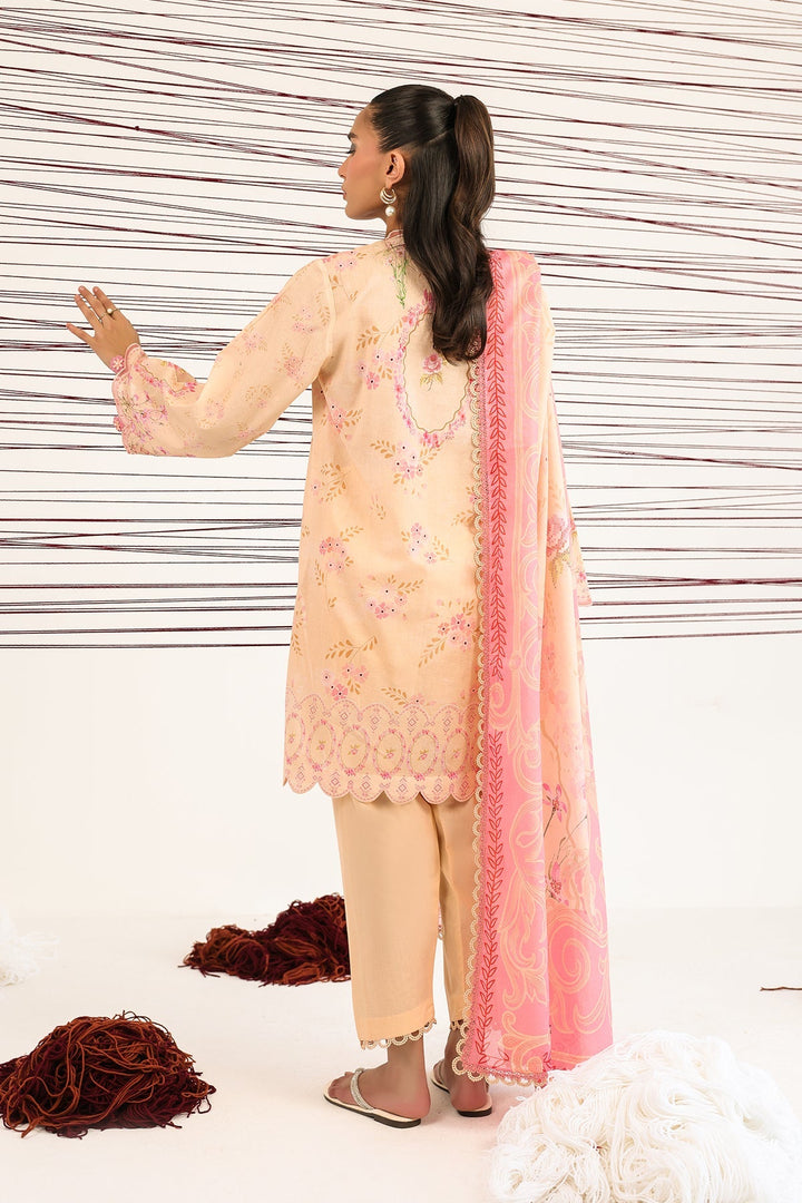 Rhea by Sahar Unstitched Lawn 3 Piece Suit Sandstone Bloom - Casual Collection