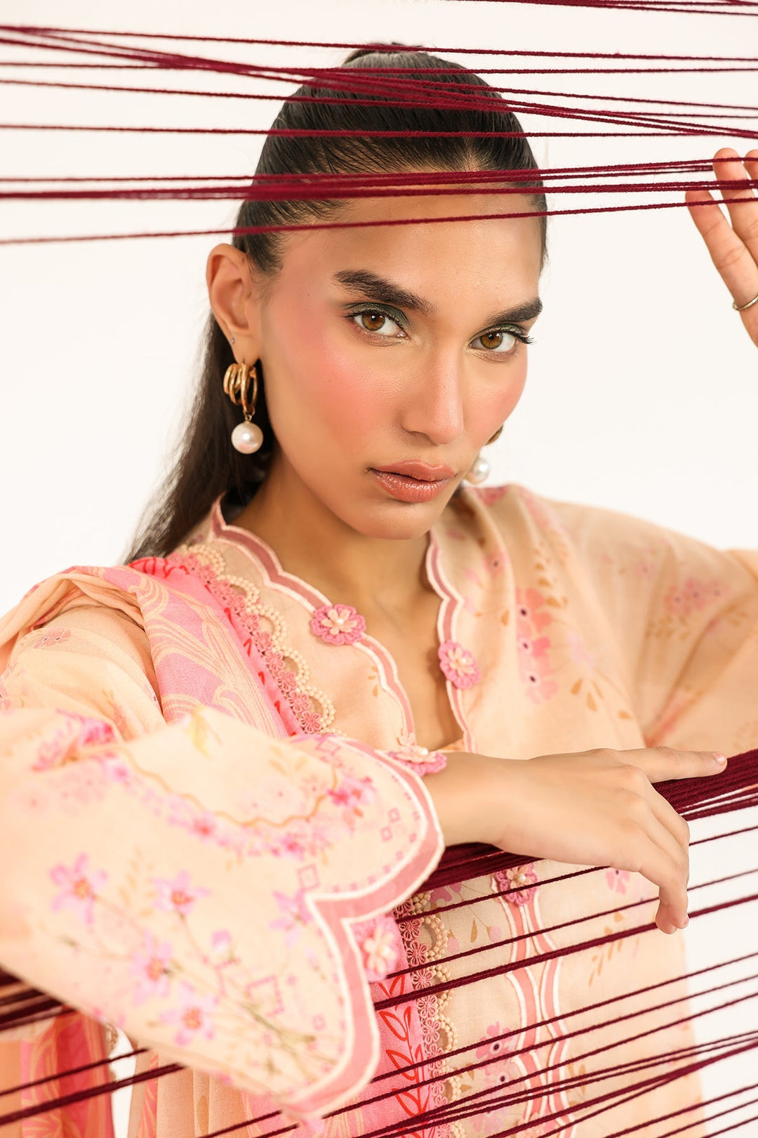 Rhea by Sahar Unstitched Lawn 3 Piece Suit Sandstone Bloom - Casual Collection
