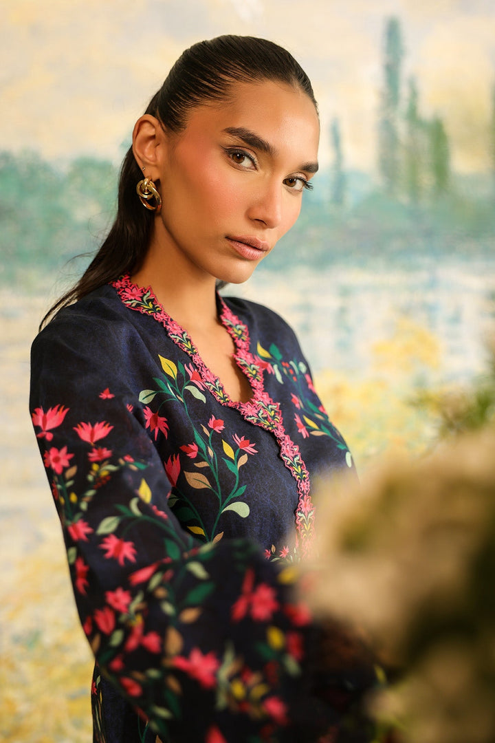 Rhea by Sahar Unstitched Lawn 2 Piece Suit Midnight Garden - Casual Collection