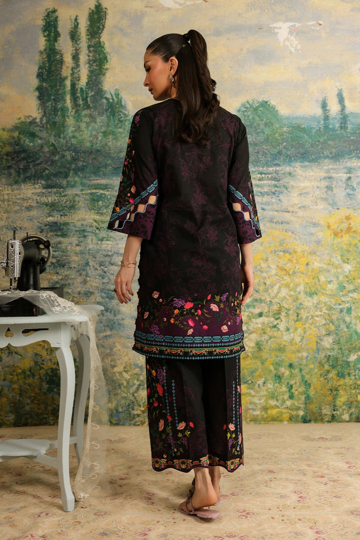 Rhea by Sahar Unstitched Lawn 2 Piece Suit Noir Botanica - Casual Collection