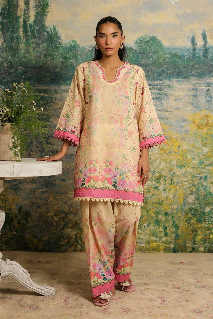 Rhea by Sahar Unstitched Lawn 2 Piece Suit Petal Tapestry - Casual Collection
