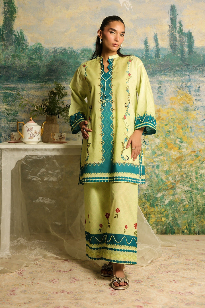 Rhea by Sahar Unstitched Lawn 2 Piece Suit Citrus Weave - Casual Collection