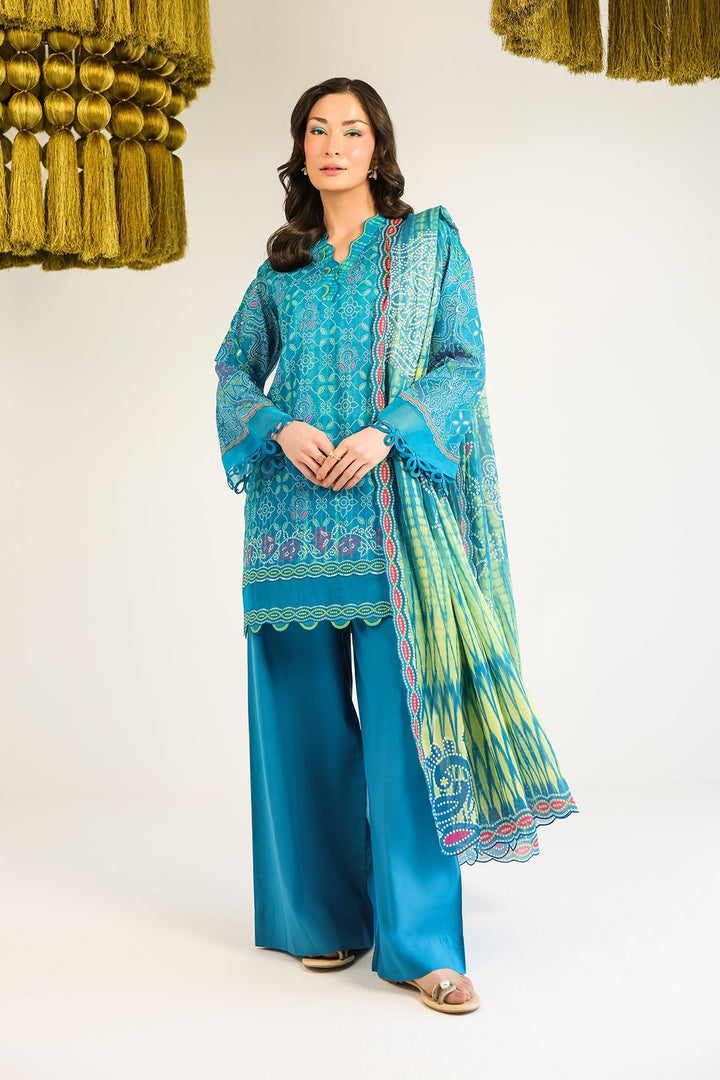 Rhea by Sahar Unstitched Lawn 3 Piece Suit Emerald Echo - Casual Collection
