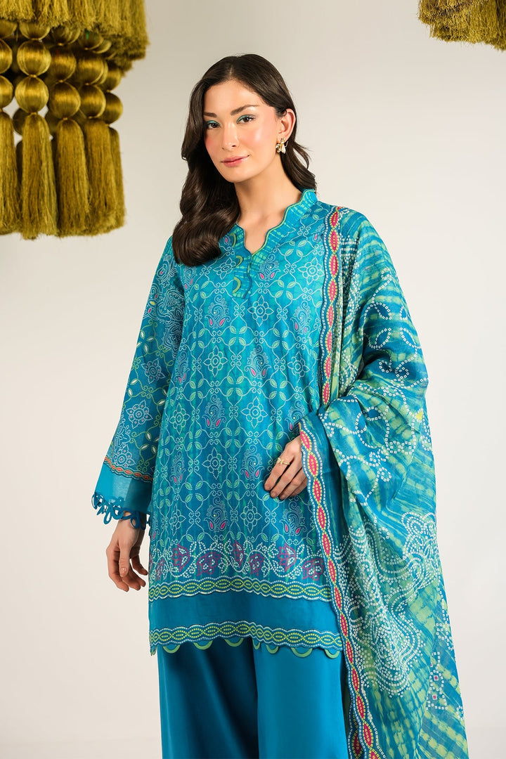 Rhea by Sahar Unstitched Lawn 3 Piece Suit Emerald Echo - Casual Collection