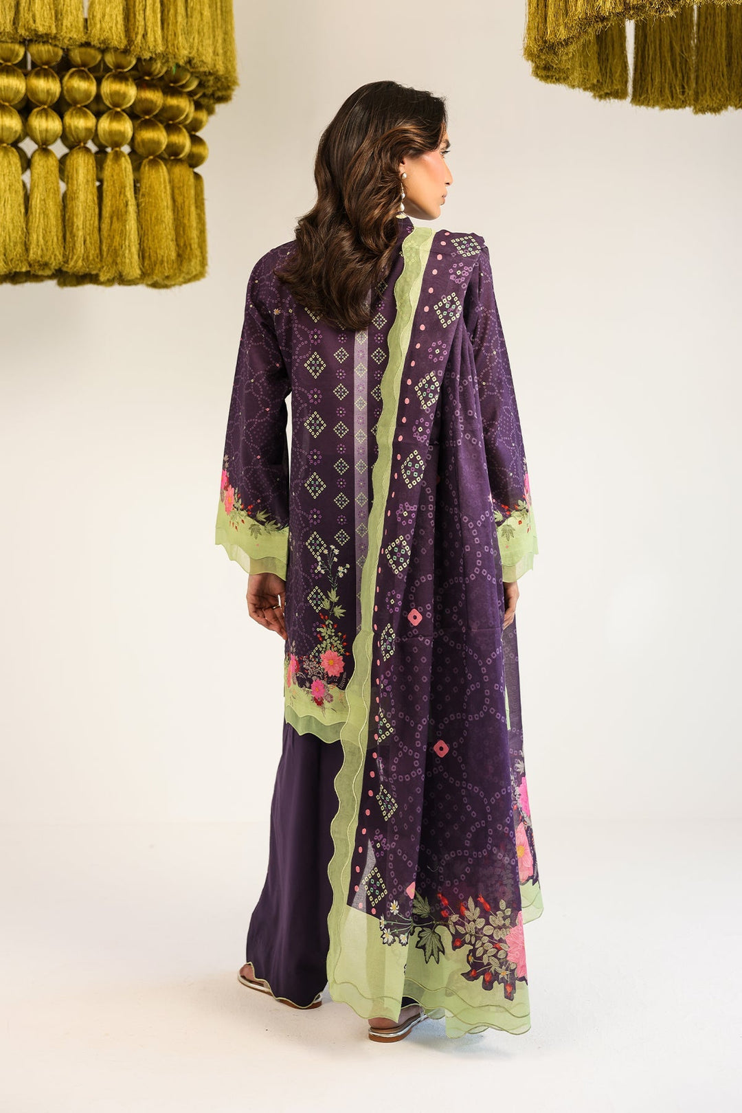 Rhea by Sahar Unstitched Lawn 3 Piece Suit Velvet Ember - Casual Collection
