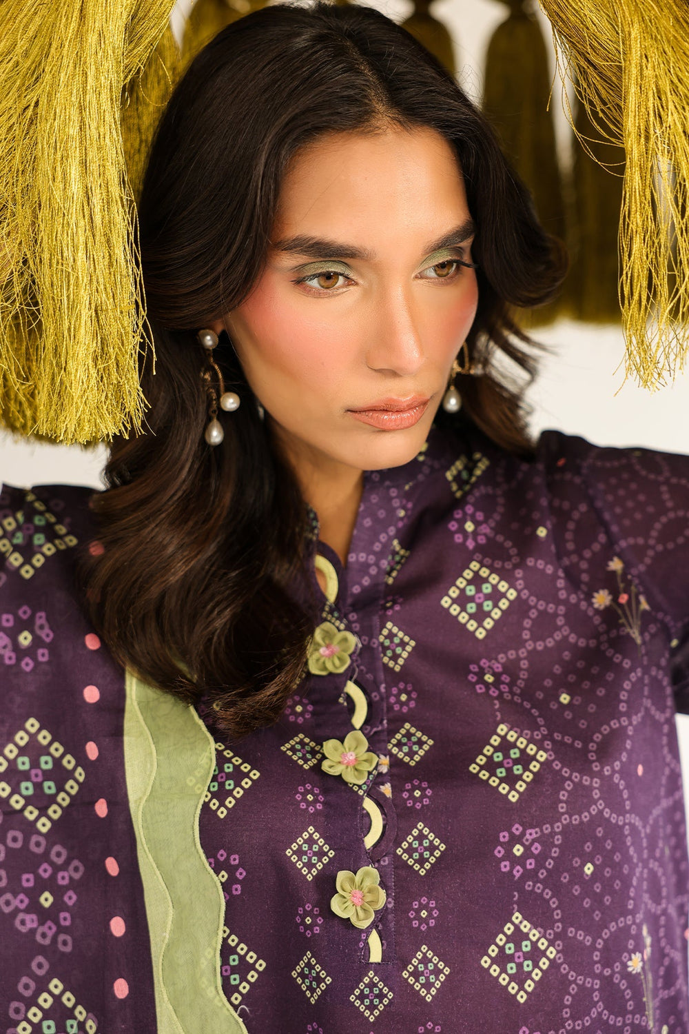 Rhea by Sahar Unstitched Lawn 3 Piece Suit Velvet Ember - Casual Collection
