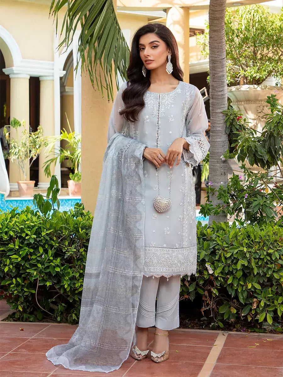 Jashn e Noor by Salitex Unstitched Embroidered 3 Piece Cotton SUNW7JI078 - Summer Collection