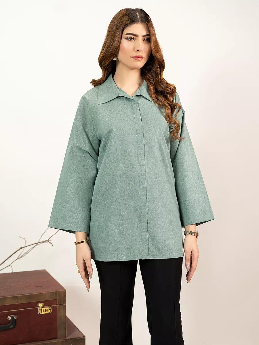Salitex Women Solids Denim 1 Piece Shirt WP7L1PBE550 - Winter Collection