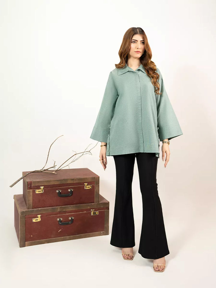 Salitex Women Solids Denim 1 Piece Shirt WP7L1PBE550 - Winter Collection