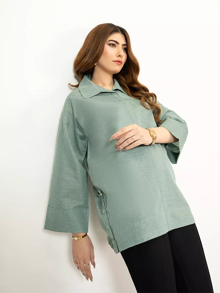 Salitex Women Solids Denim 1 Piece Shirt WP7L1PBE550 - Winter Collection