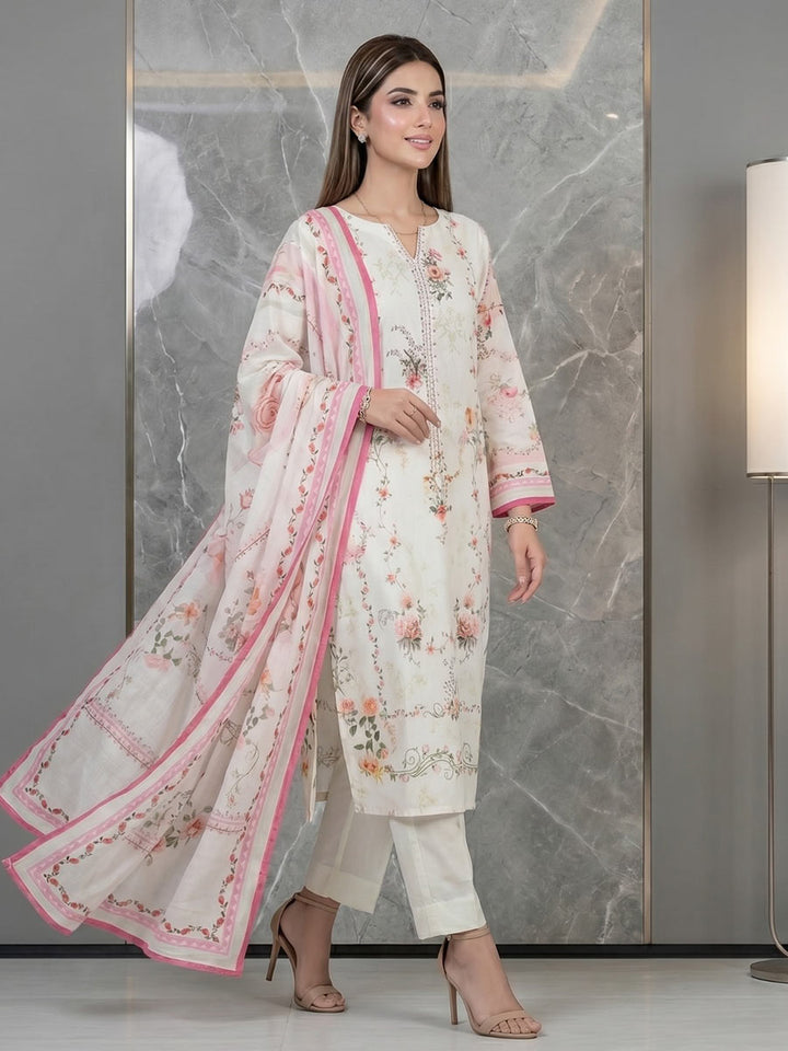 Salitex Unstitched Printed Lawn 3 Piece Suit SSW6U3P421 Summer Collection