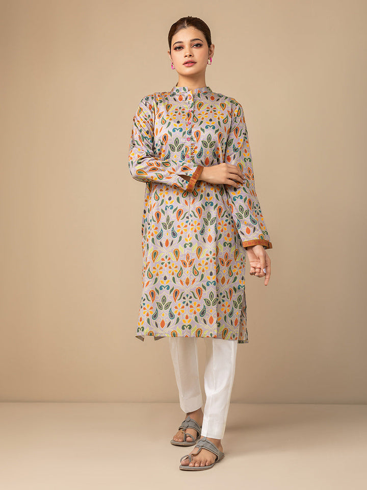 Salitex Women Printed Silk 1 Piece Shirt CPS23DC027 - Summer Collection