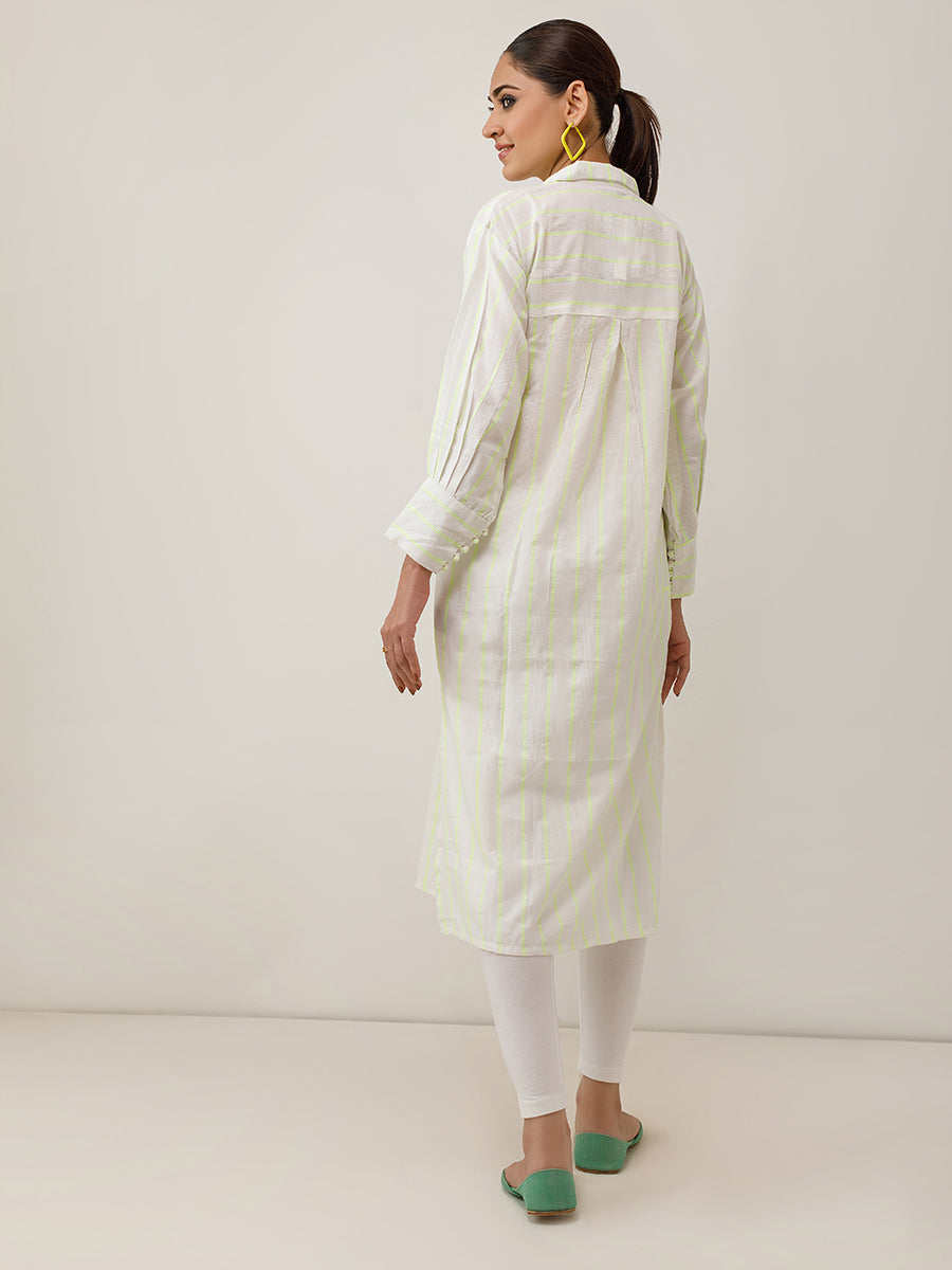 Salitex Women Printed Silk 1 Piece Shirt CPS23DF005 - Summer Collection