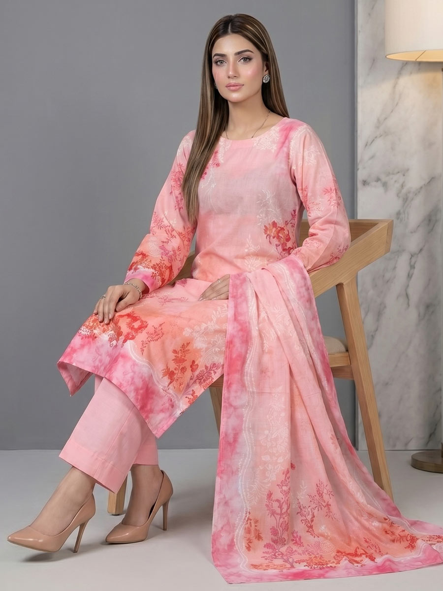 Salitex Unstitched Printed Lawn 3 Piece Suit SSW6U3P418 Summer Collection