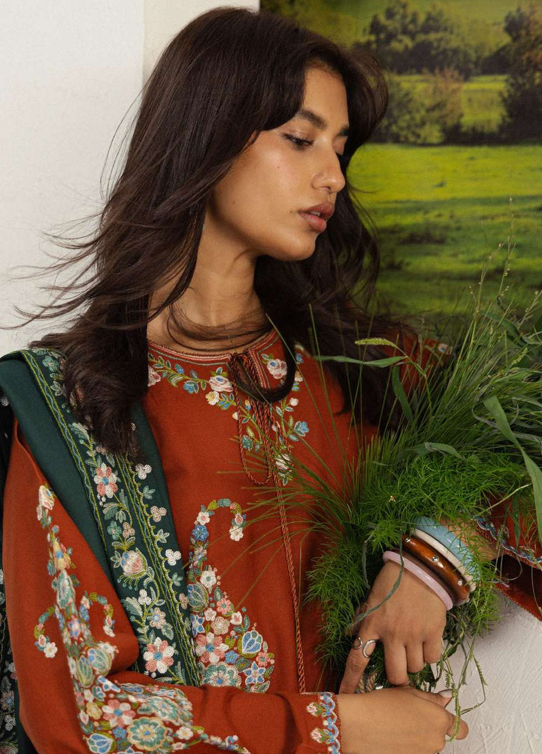 Coco by Zara Shahjahan Unstitched Khaddar 3 Piece Suit CZS26UKW SHIREEN 6B - Winter Collection