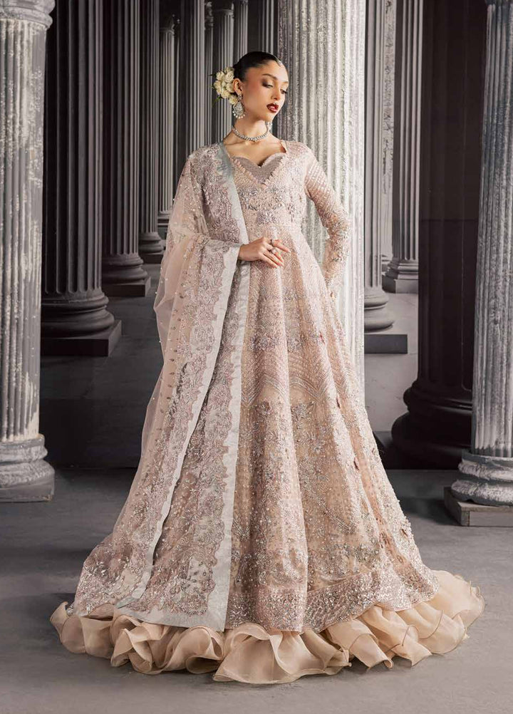 Muse Formal by Nureh Unstitched Embroidered Net 3 Piece Suit NU26UMF NFM-04 - Wedding Collection