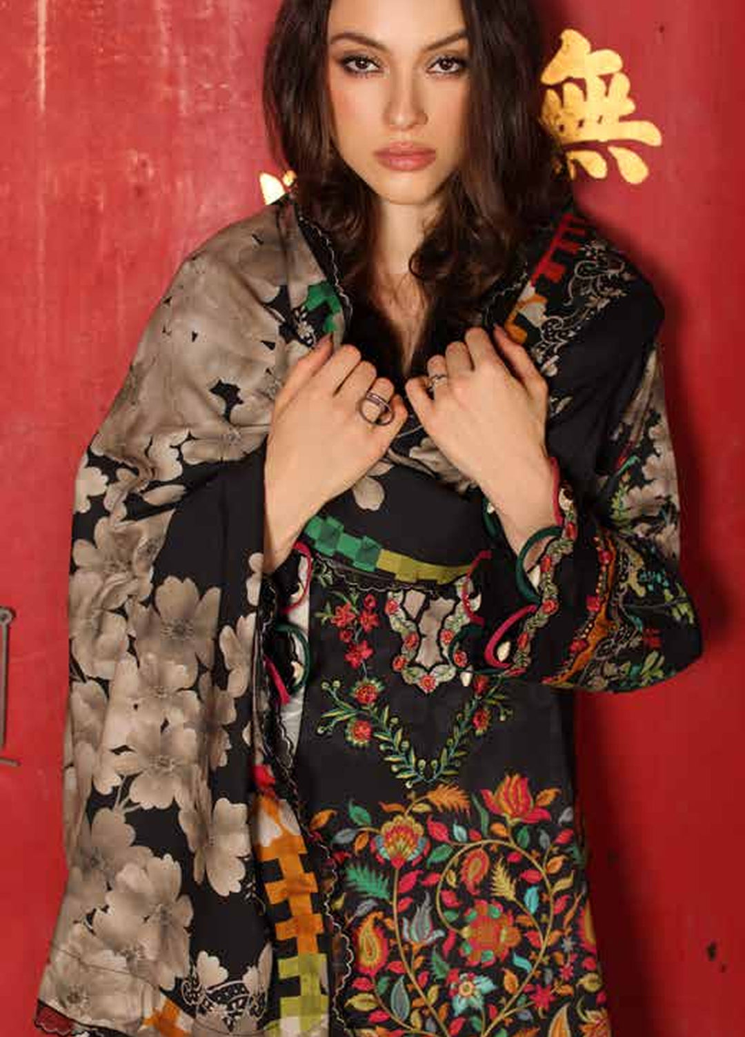 Combination by Charizma Unstitched Embroidered Linen 3 Piece Suit CHR26UCL CCW7-01 - Casual Collection