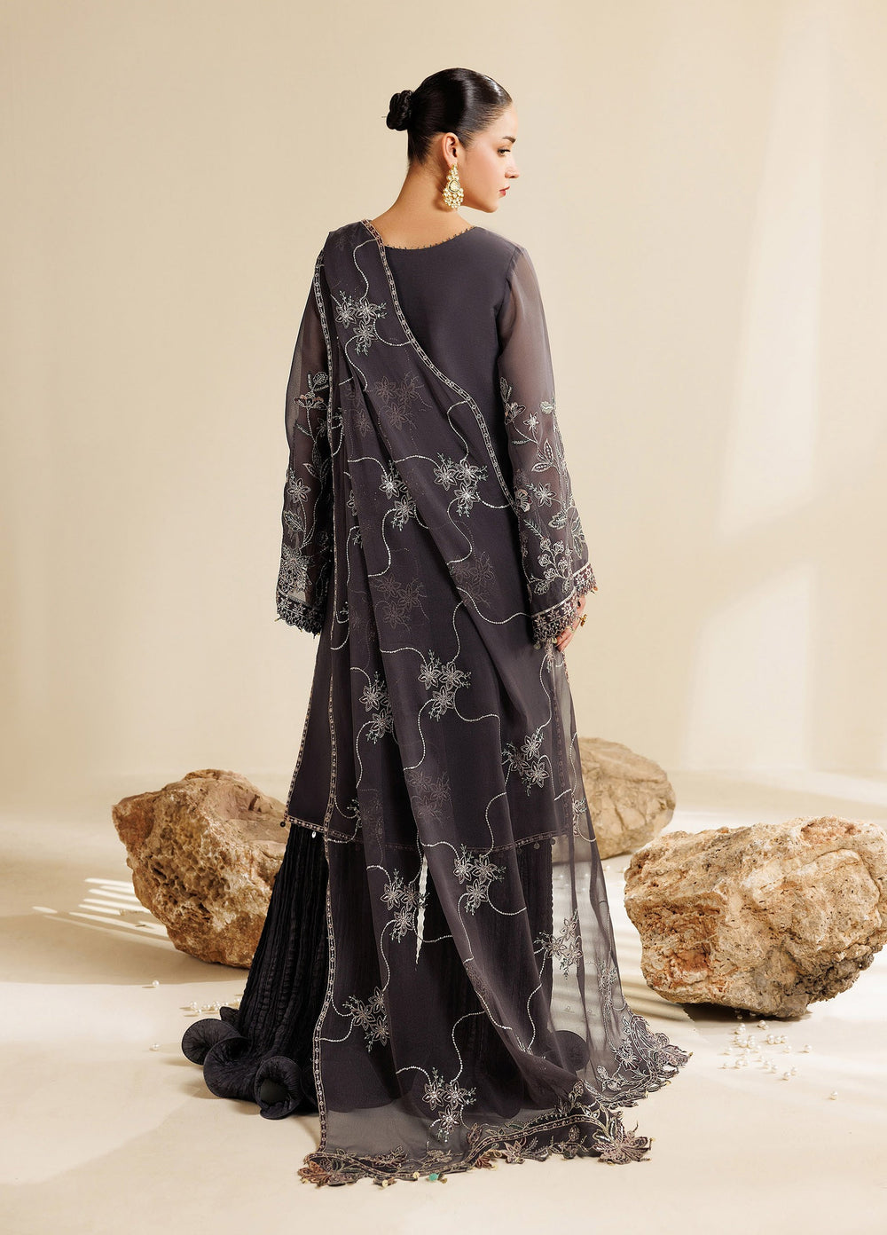 Sireine by Alizeh Fashion Unstitched Embroidered Chiffon 3 Piece Suit AF26UCS AF-CH-2291-LUMINA - Festive Collection