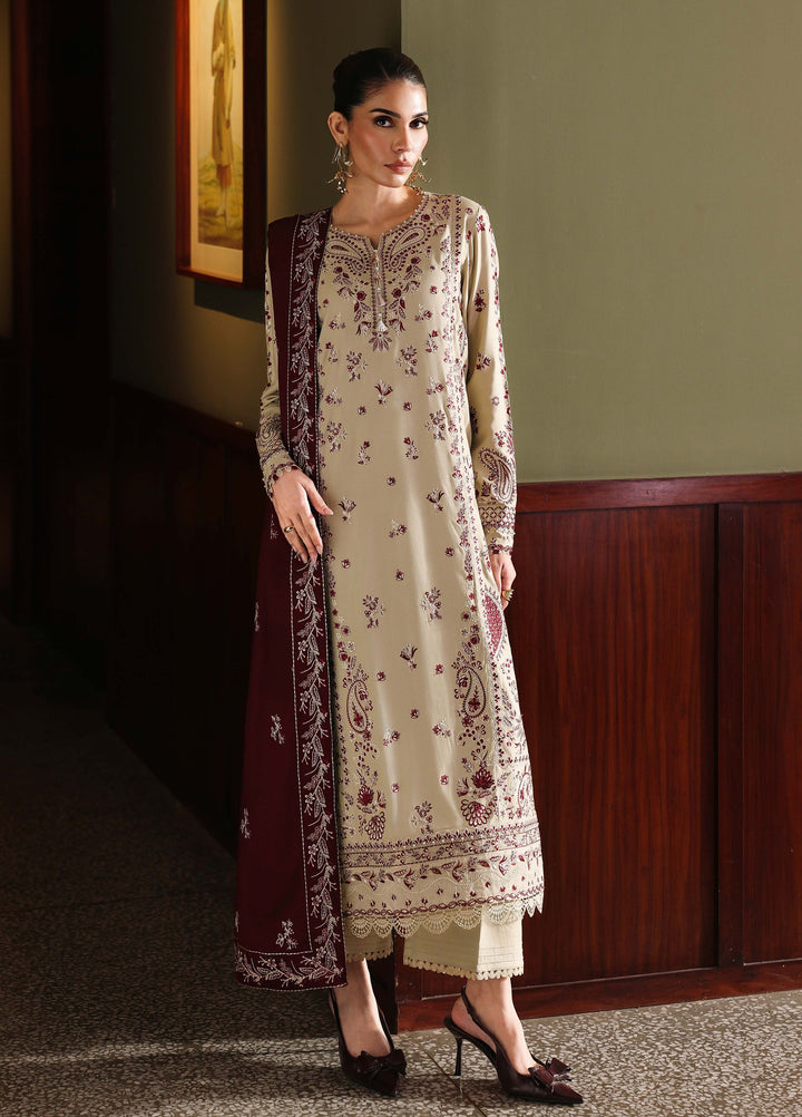 Nureh Exclusive Unstitched Embroidered Marina 3 Piece Suit NU26UEM NE-277 - Festive Collection