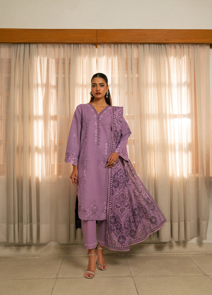 Manzil by Rashid Textiles Unstitched Embroidered Khaddar 3 Piece Suit RT26UKM D-1036 - Winter Collection