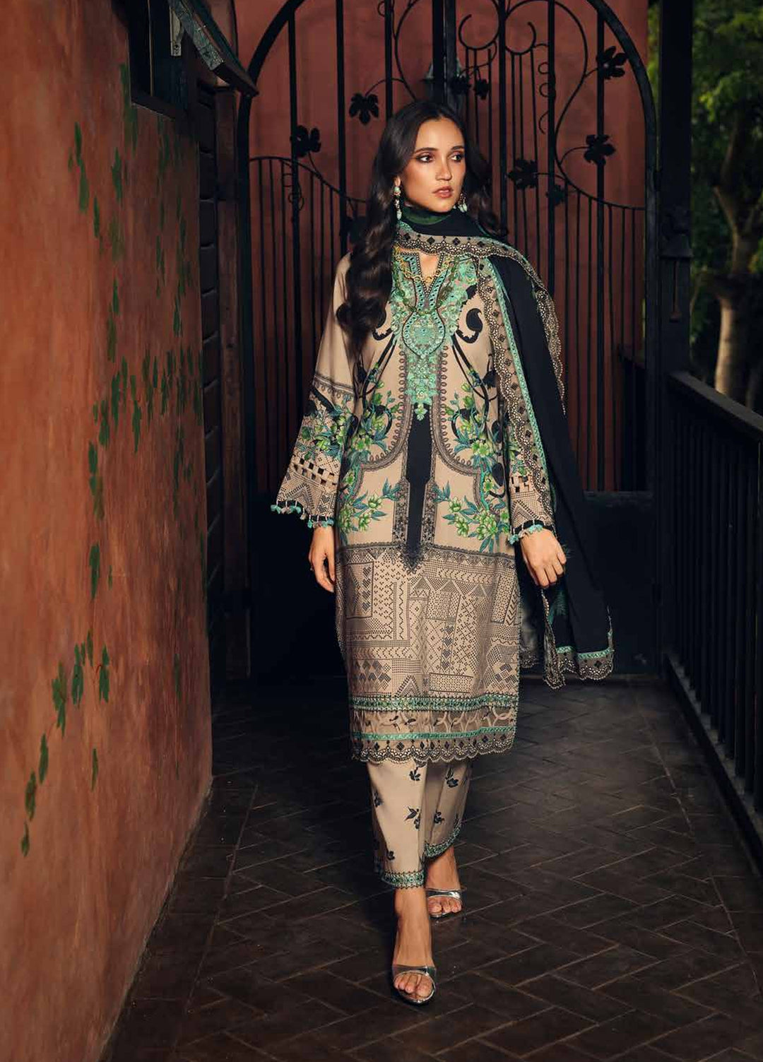 Aniiq by Charizma Unstitched Embroidered Linen 3 Piece Suit CHR26UAL ANW7-19 - Casual Collection