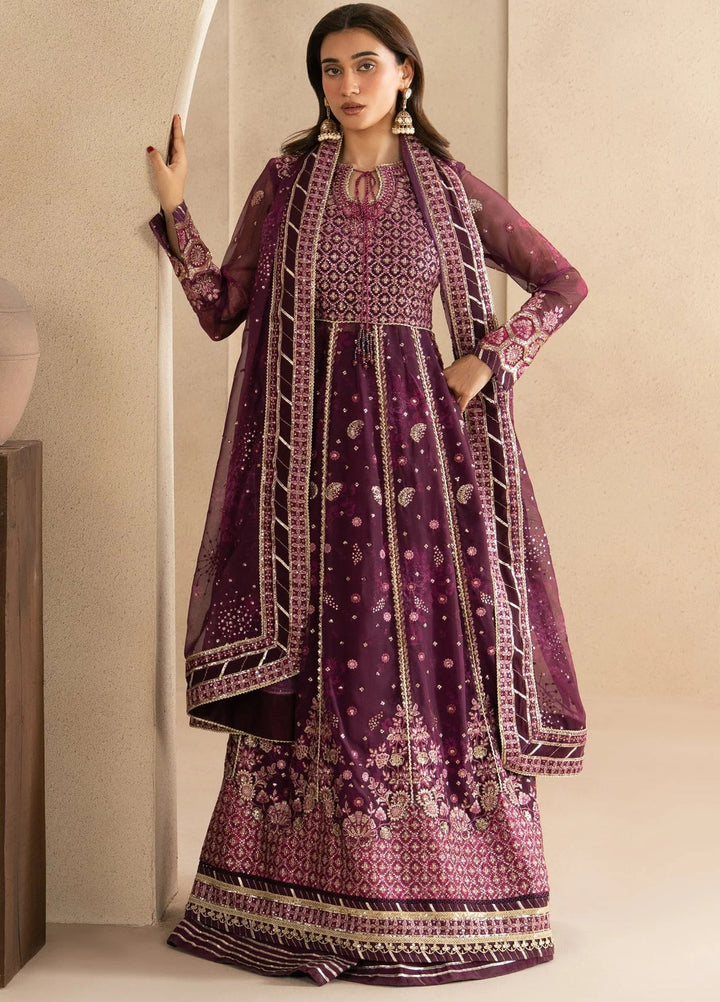 Xenia Formals Unstitched Embroidered Chiffon 3 Piece Suit XF-1162 Yawi - Festive Collection